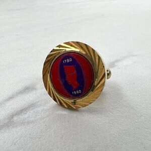 Vintage 1780 1980 Bicentennial Single Cufflink